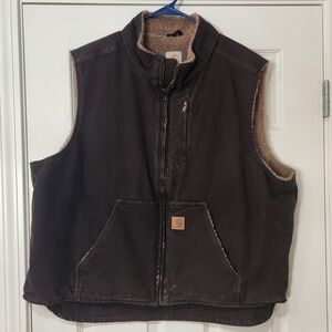 Men's Sherpa Lined Carhartt Vest